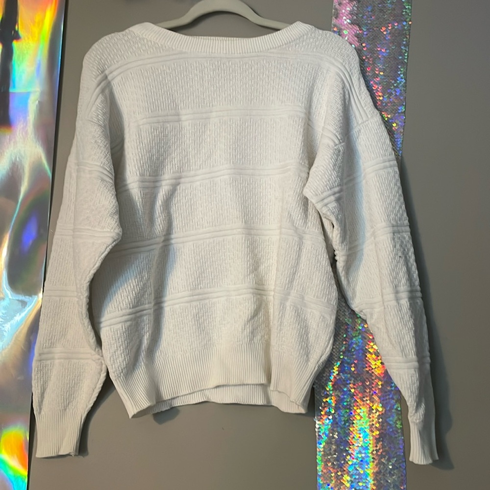 Dockers White Knitted Sweater